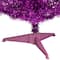 4ft. Pre-Lit Purple Tinsel Artificial Christmas Tree, Clear Lights